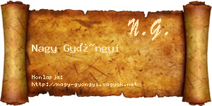 Nagy Gyöngyi névjegykártya