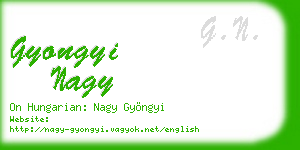 gyongyi nagy business card
